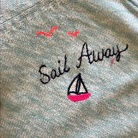 Light Blue Graphic Sweater - Picture 3 of 9